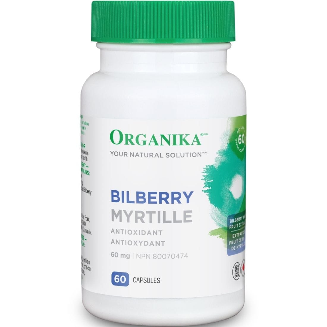 Organika Bilberry Extract, 60mg