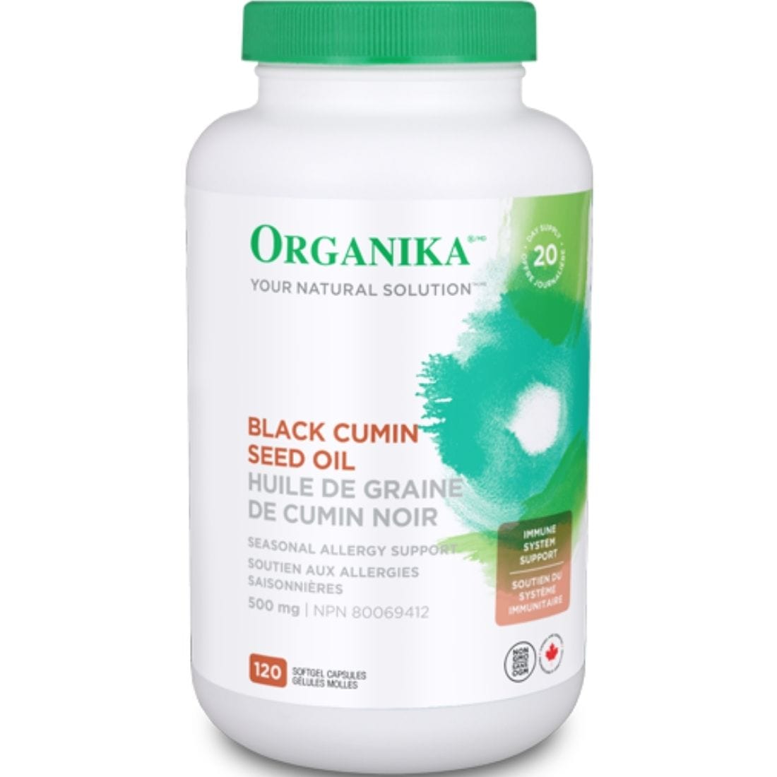 Organika Black Cumin Seed Oil, 500mg