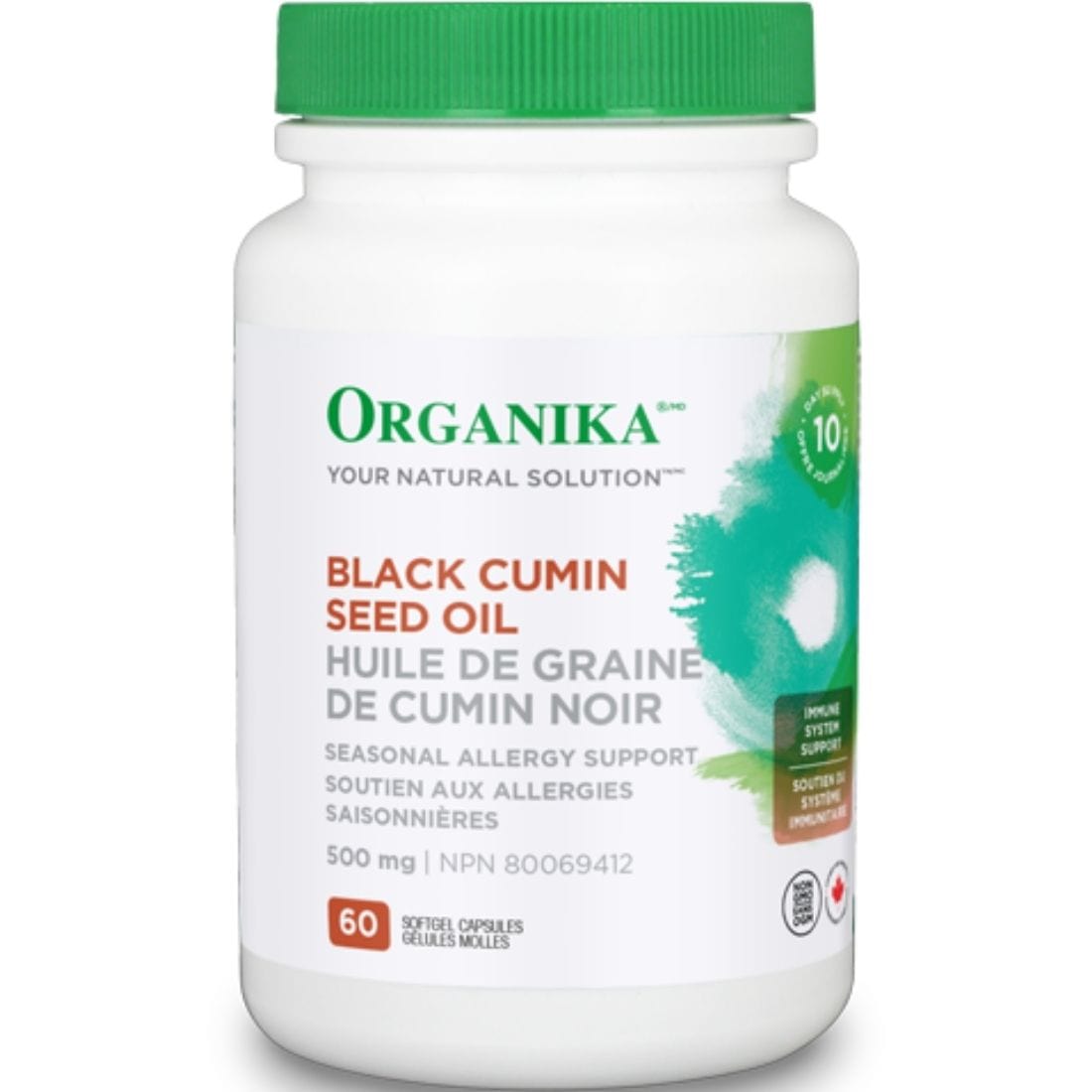 Organika Black Cumin Seed Oil, 500mg
