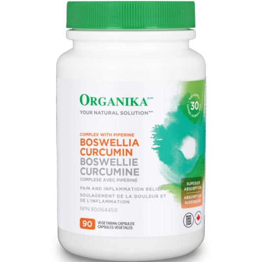 Organika Boswellia Curcumin Complex, 90 Vegetable Caps