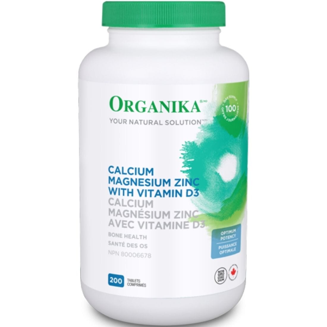Organika Calcium Magnesium with Zinc and Vitamin D3 (Optimum Potency)