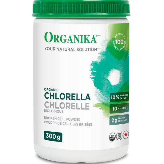Organika Organic Chlorella Powder 100% Pure (Broken Cell Wall), 300g