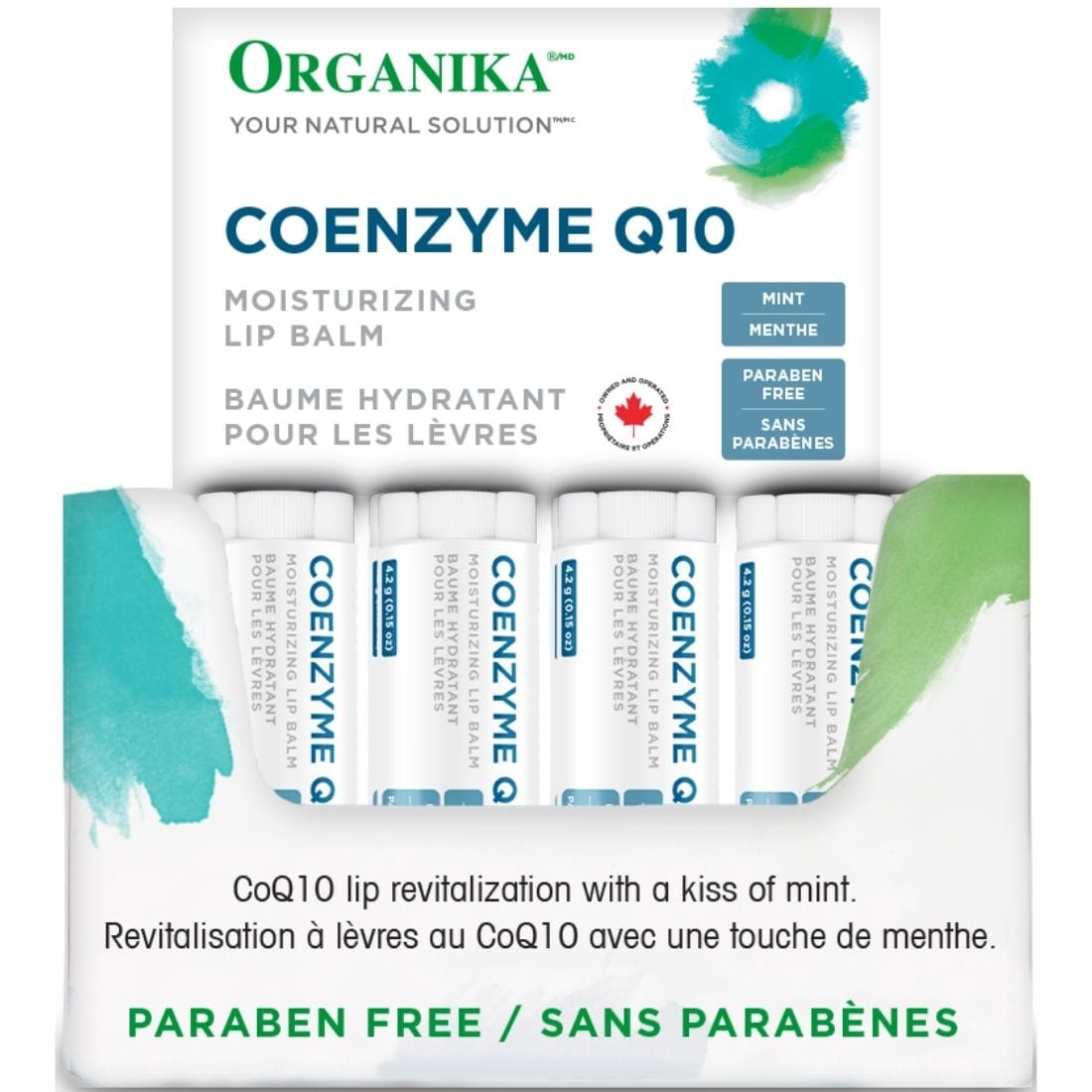 Organika Coenzyme Q10, Moisturizing Lip Balm, 4.2g
