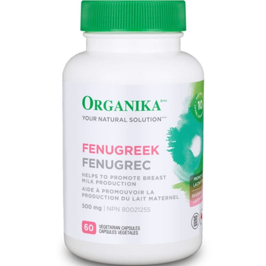 Organika Fenugreek, 500mg, 60 Vegetarian Capsules