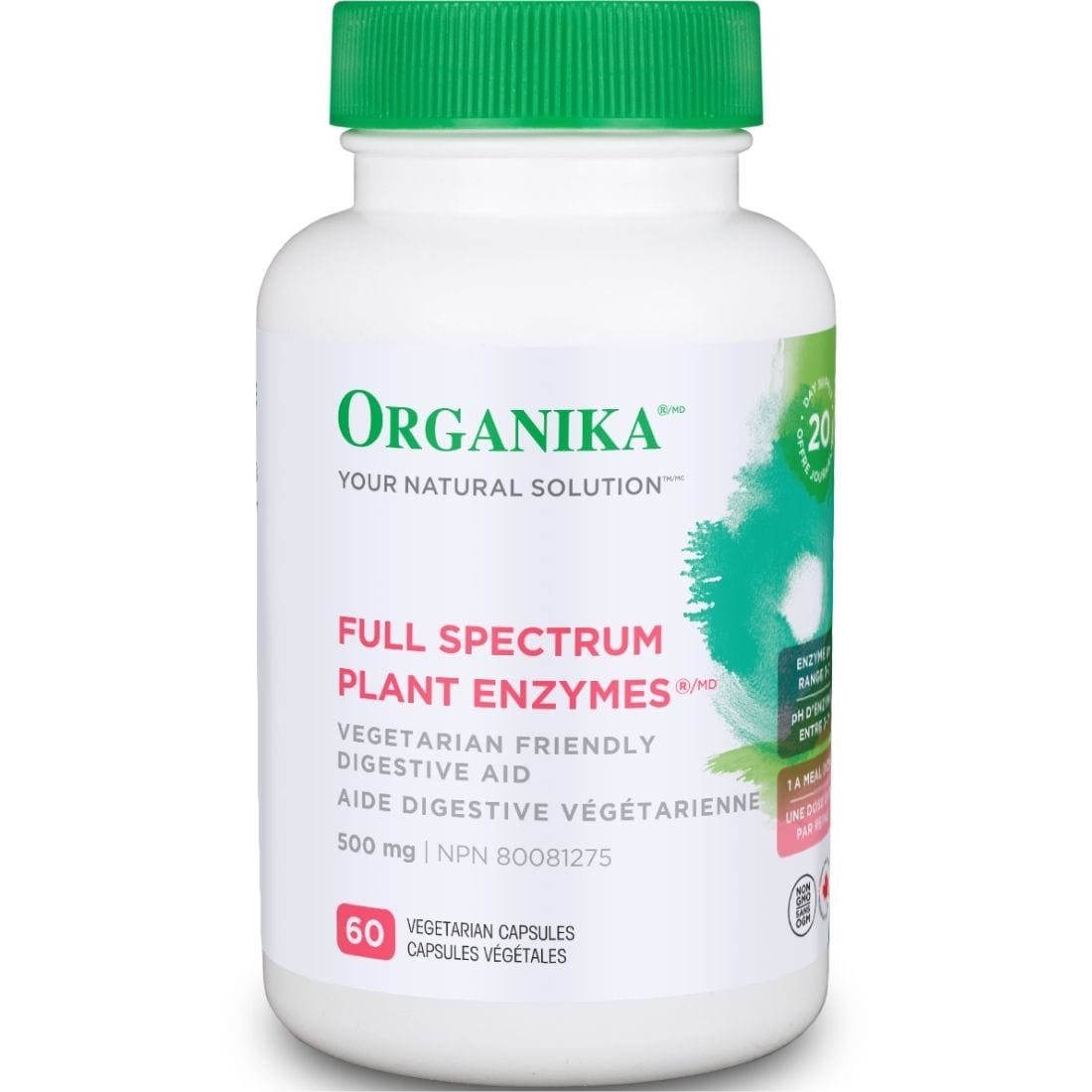 Organika Full Spectrum Plant Enzymes, 500mg