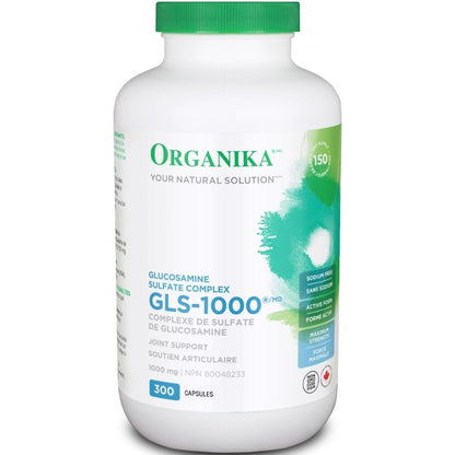 Organika GLS-1000, Glucosamine Sulfate Complex, 1000mg