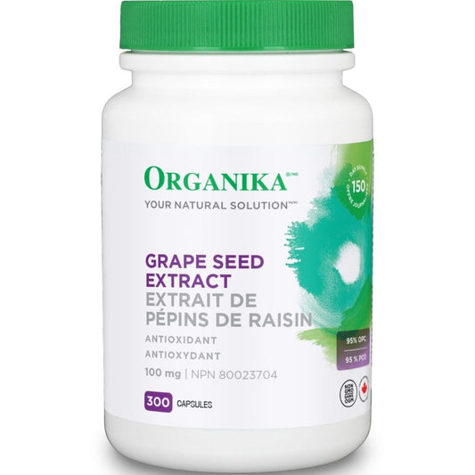 Organika Grape Seed Extract (High Potency 95% OPC), 100mg