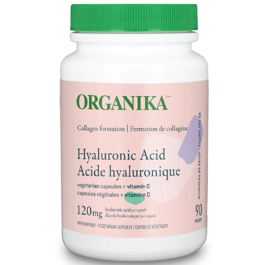 Organika Hyaluronic Acid (With Vitamin C), 90 Capsules (NEW)