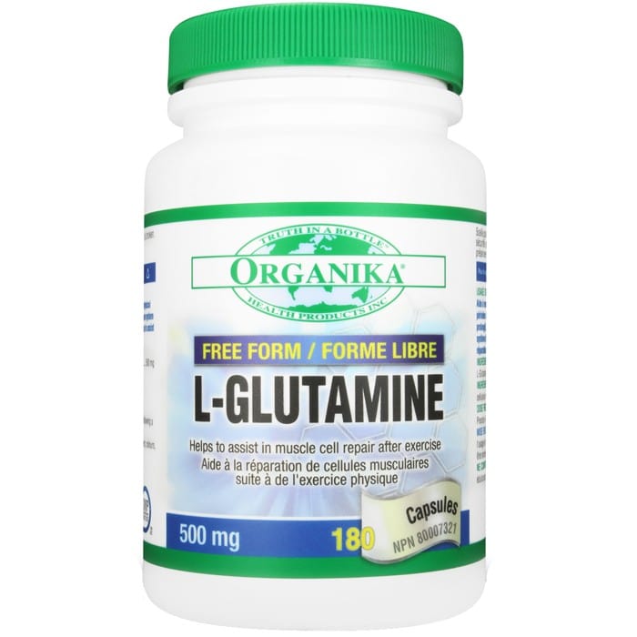 Organika L-Glutamine (Free Form), 500mg