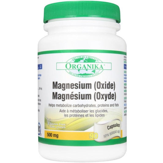 Organika Magnesium Oxide, 500mg, 90 Capsules