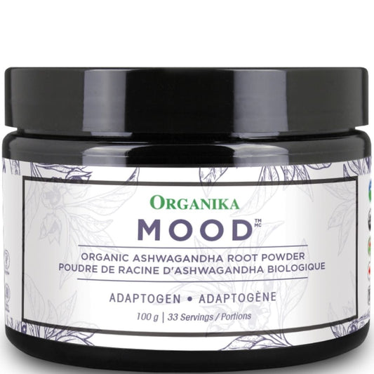 Organika Mood, Organic Ashwaganda Root Powder, 100g