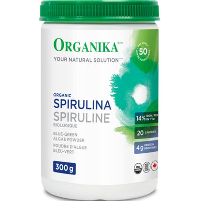Organika Organic Spirulina Powder 100% Pure (Blue-Green Algae)