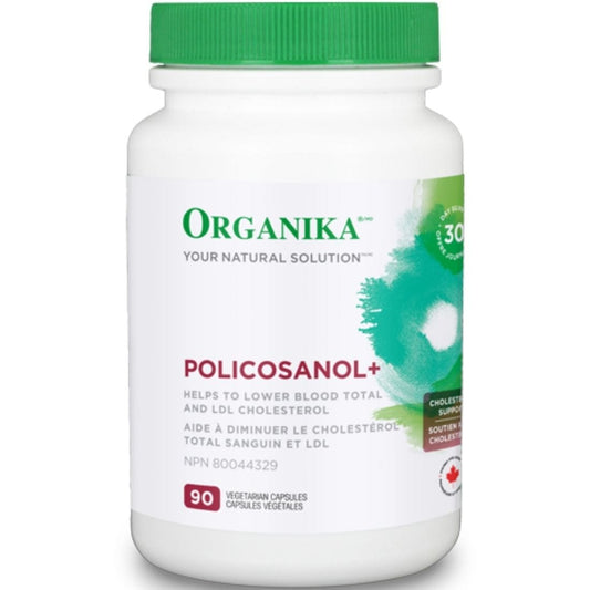 Organika Policosanol+ Cholesterol Formulation, 10mg, 90 Vcaps