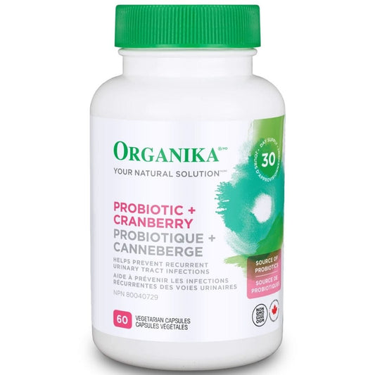 Organika Probiotc + Cranberry (Helps Prevent UTI's) (New!)