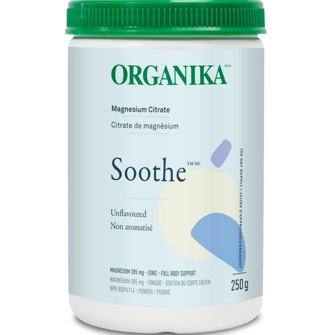 Organika Soothe Magnesium Citrate 205mg (Ionic), 250g