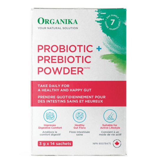 Organika Probiotic and Prebiotic Powder, 3g x 14 Sachets