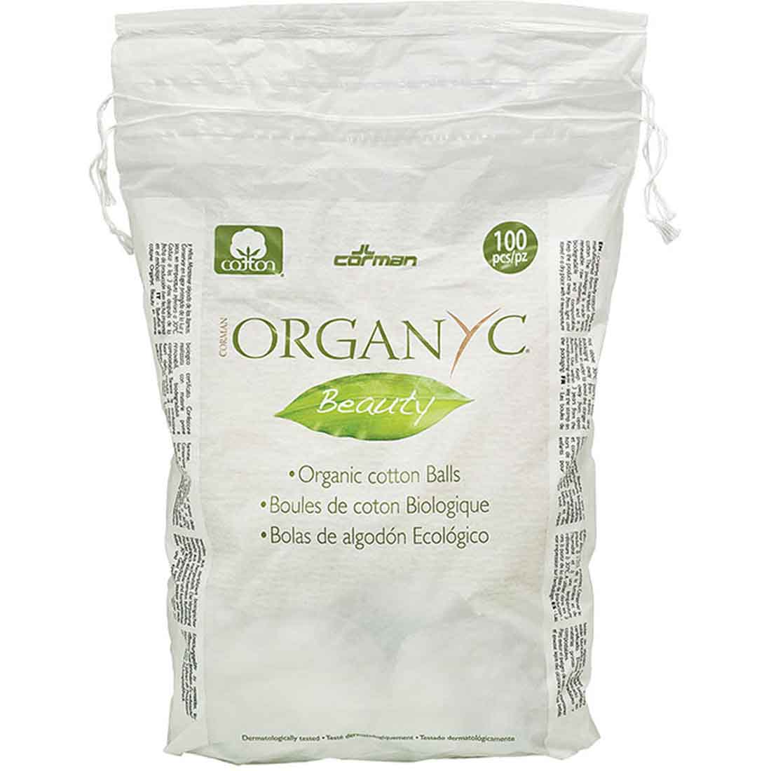 Organ(y)c Beauty Cotton Balls, 100% Organic, 100 Cotton Balls