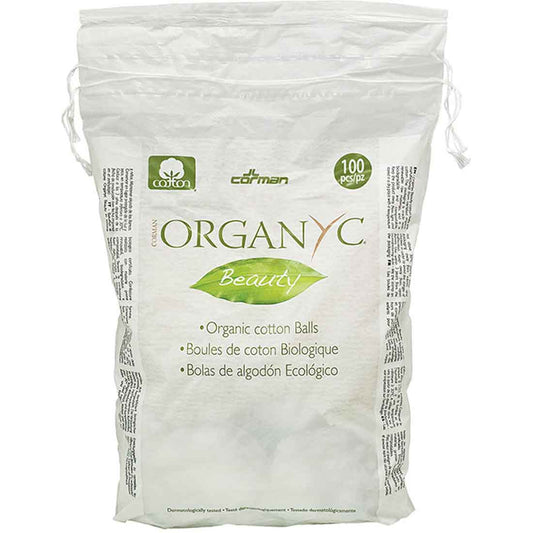 Organ(y)c Beauty Cotton Balls, 100% Organic, 100 Cotton Balls