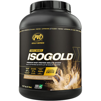PVL IsoGold Whey Protein Isolate Protein Powder, With Probiotics, Enzymes & Zero Fillers