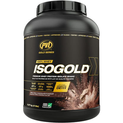 PVL IsoGold Whey Protein Isolate Protein Powder, With Probiotics, Enzymes & Zero Fillers