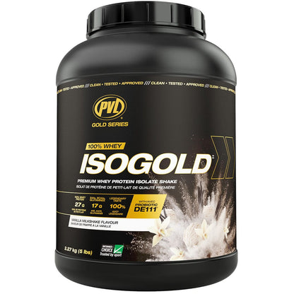 PVL IsoGold Whey Protein Isolate Protein Powder, With Probiotics, Enzymes & Zero Fillers