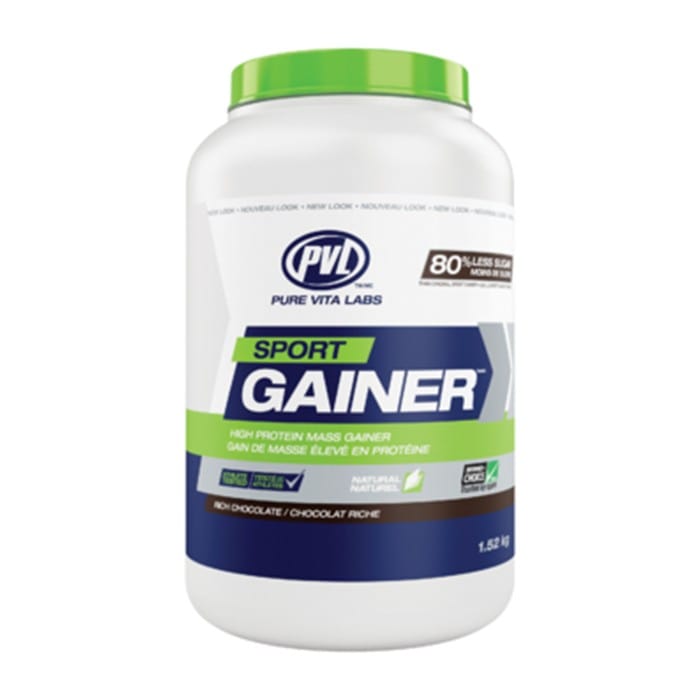 PVL 100% Natural Sport Gainer, Made with Grass Fed Whey