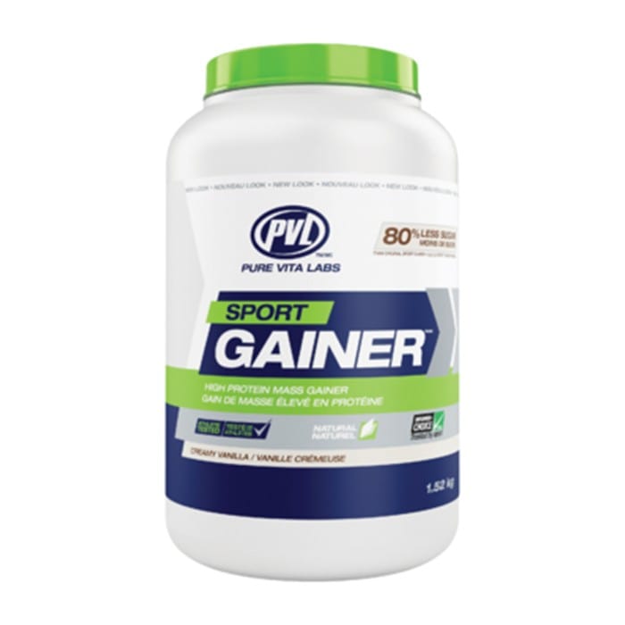 PVL 100% Natural Sport Gainer, Made with Grass Fed Whey