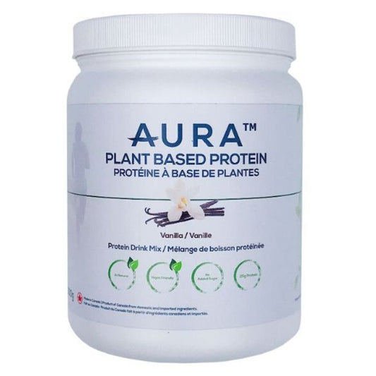 Aura Nutrition Plant-Based Protein Powder Vanilla, 500g