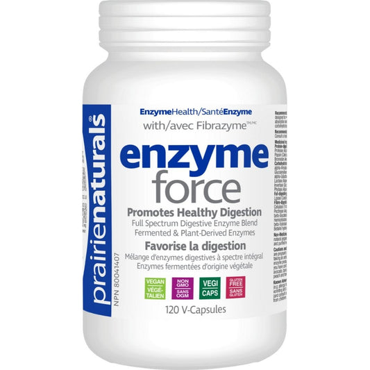 Prairie Naturals Enzyme-Force with Fibrazyme (Fermented and Plant Derived Enzymes)