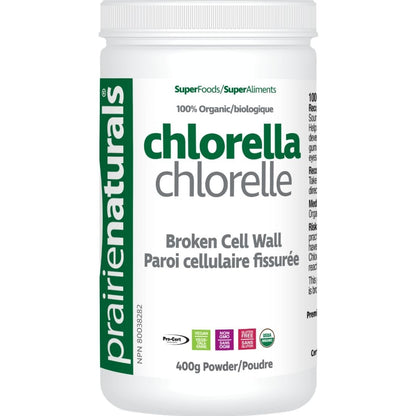 Prairie Naturals Organic Chlorella Powder, Broken Cell Wall, Non-GMO