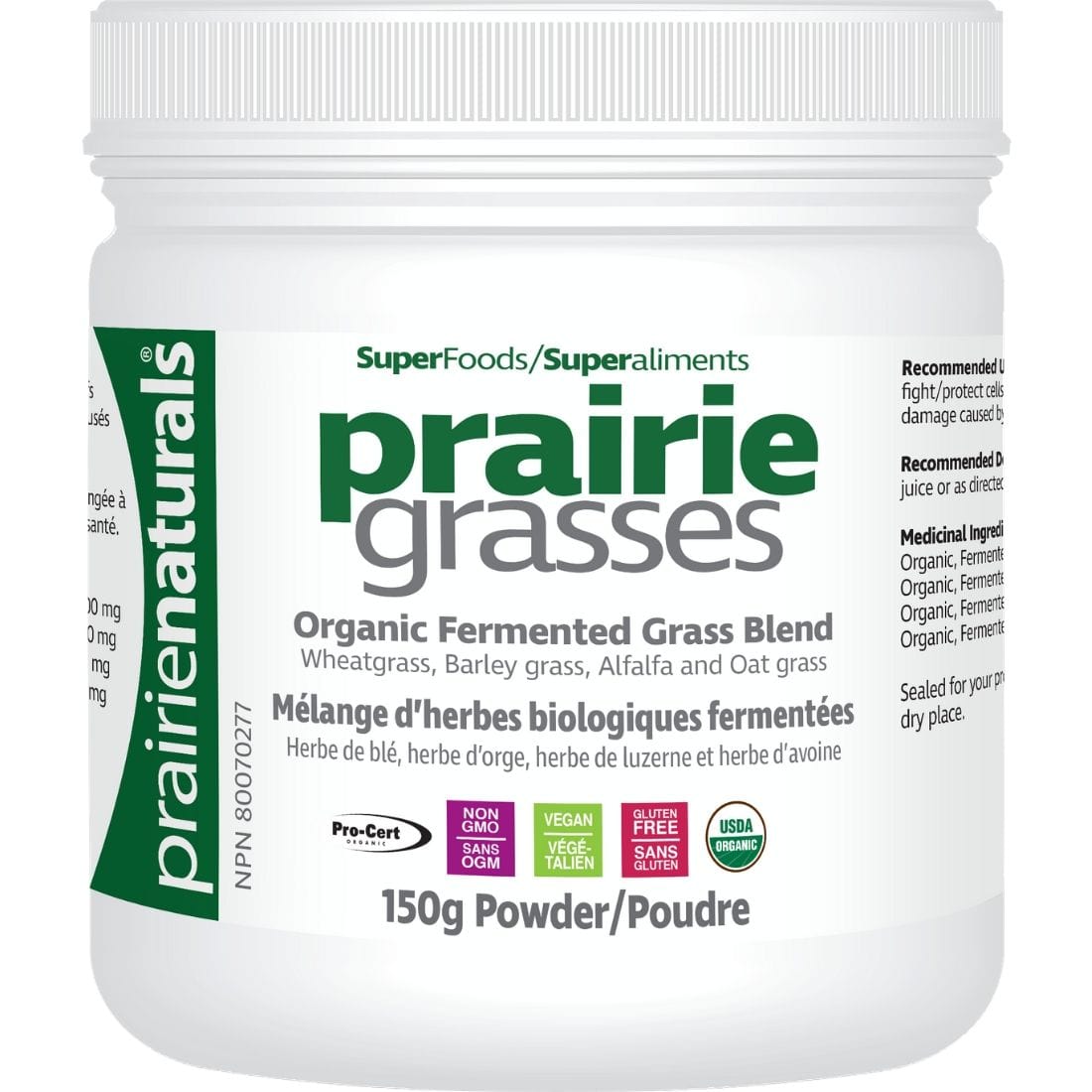 Prairie Naturals Organic Fermented Prairie Grasses Powder