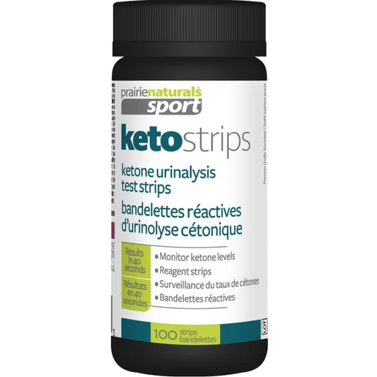 Prairie Naturals Sport Keto Strips (Ketosis Test Strips) Results in 40 Seconds, 100 Strips