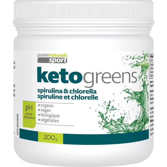 Prairie Naturals Sport Keto Greens (Organic Chlorella & Organic Spirulina) Powder