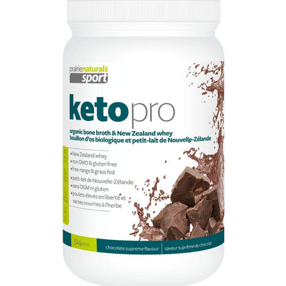 Prairie Naturals Sport Keto Pro Organic Bone Broth & New Zealand Whey Protein Powder
