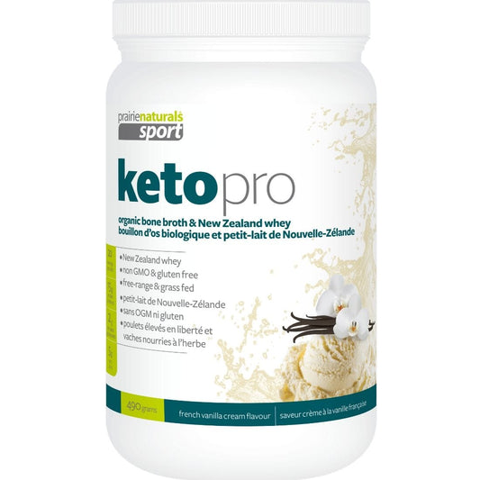 Prairie Naturals Sport Keto Pro Organic Bone Broth & New Zealand Whey Protein Powder