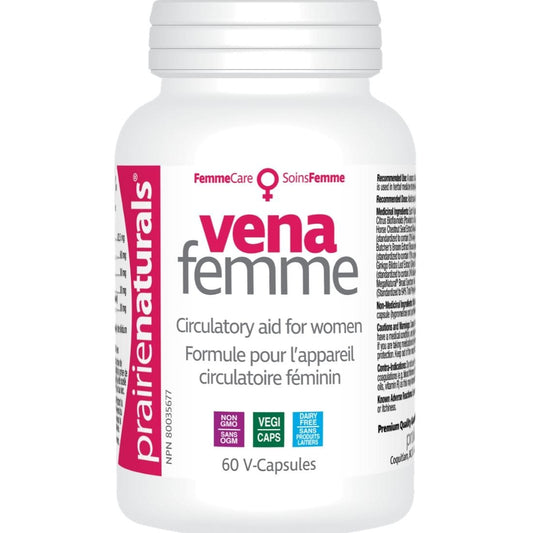 Prairie Naturals Vena Femme (Vein and Circulatory Support for Women), 60 Capsules