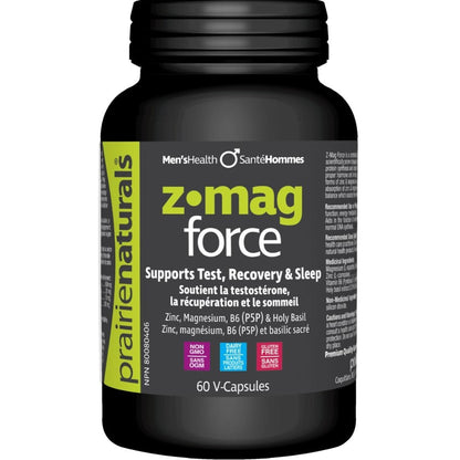 Prairie Naturals Z-Mag Force (ZMA + Holy Basil)