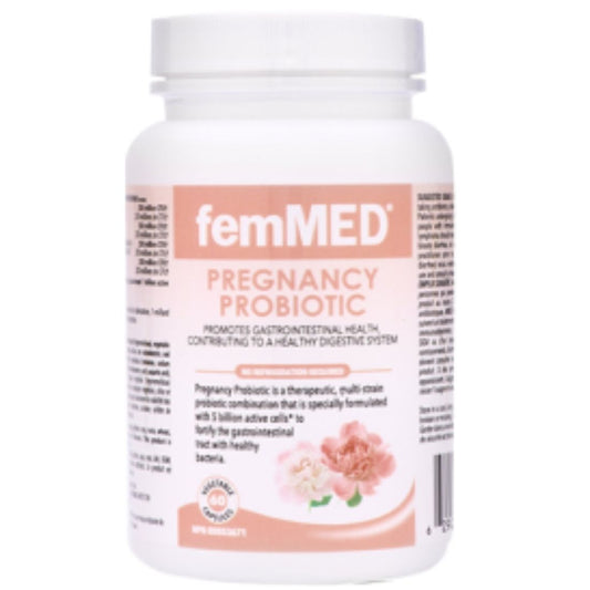 FemMED Pregnancy Probiotic, 60 Vegetable Capsules