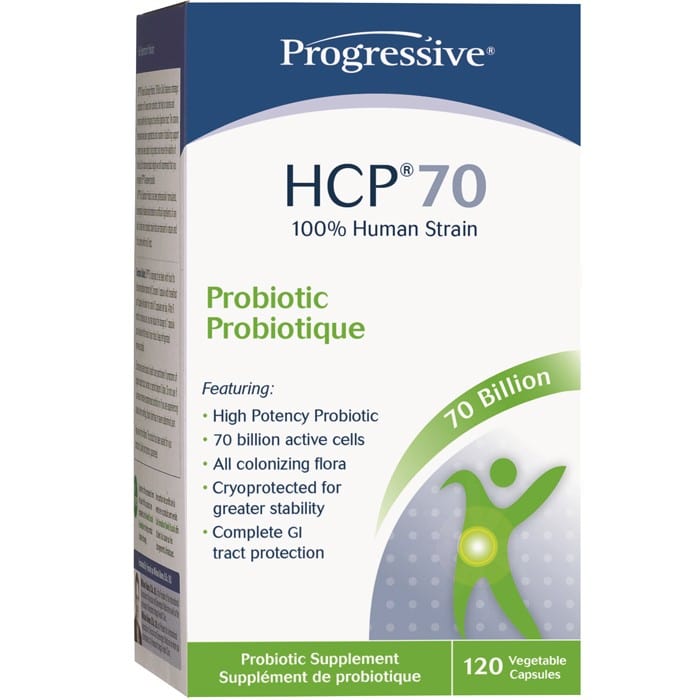 Progressive HCP 70 High Potency Probiotic, 100% Human Strain, 70 Billion - Refrigerated