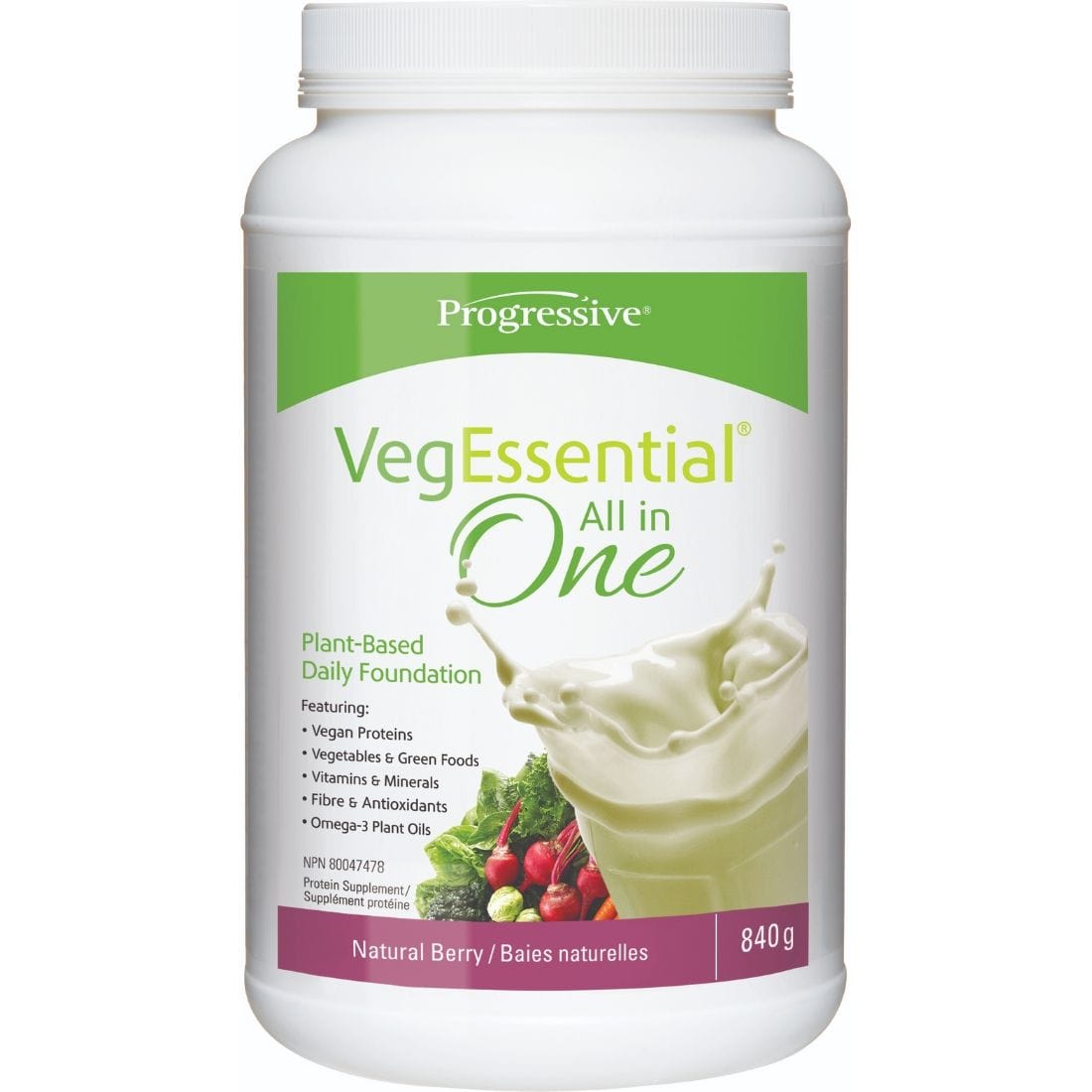Progressive VegEssential All in One Protein Powder, Daily Nutrition in 1 Scoop