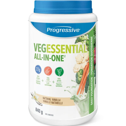 Progressive VegEssential All in One Protein Powder, Daily Nutrition in 1 Scoop