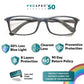 Prospek Anti-Blue Light Glasses Dynamic Style, No Magnification