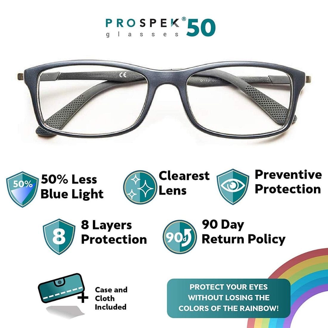 Prospek Anti-Blue Light Glasses Dynamic Style, No Magnification