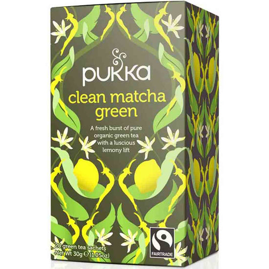 Pukka Herbs Clean Matcha Green Tea, 20 Tea Sachets
