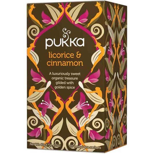 Pukka Organic Licorice & Cinnamon Tea, 20 Tea Sachets