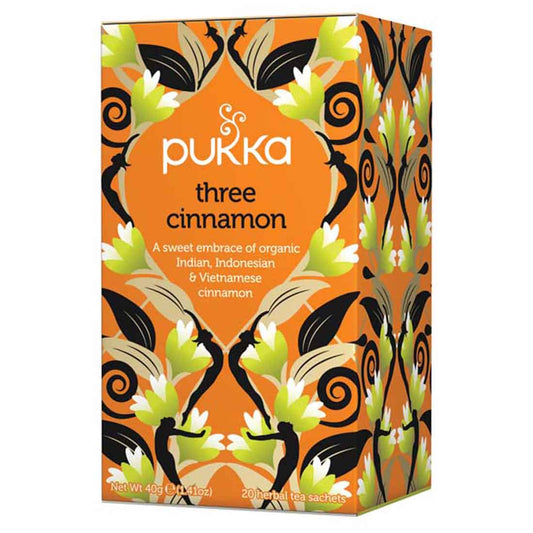 Pukka Organic Three Cinnamon Tea, 20 Tea Sachets