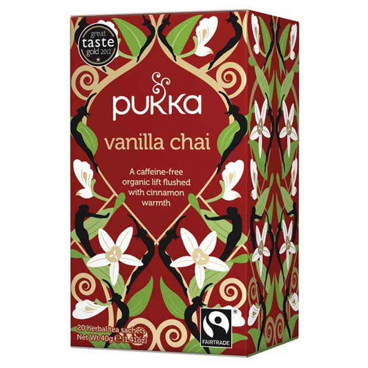 Pukka Organic Vanilla Chai Tea, 20 Tea Sachets