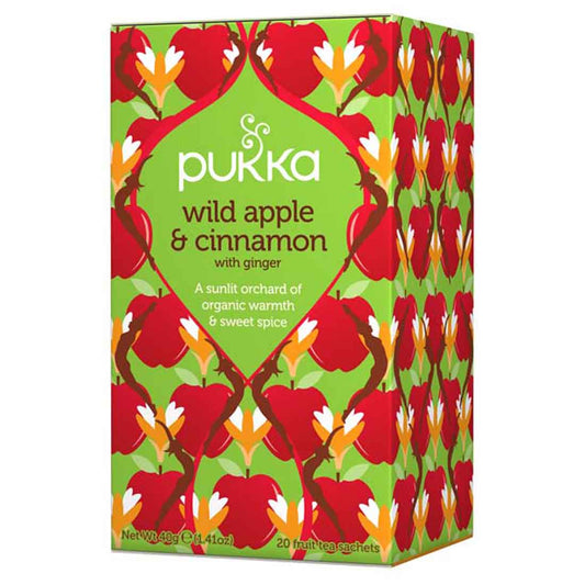 Pukka Organic Wild Apple & Cinnamon Tea, 20 Tea Sachets