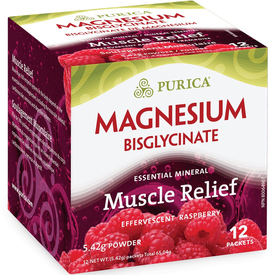 Purica Effervescent Magnesium Bisglycinate Powder
