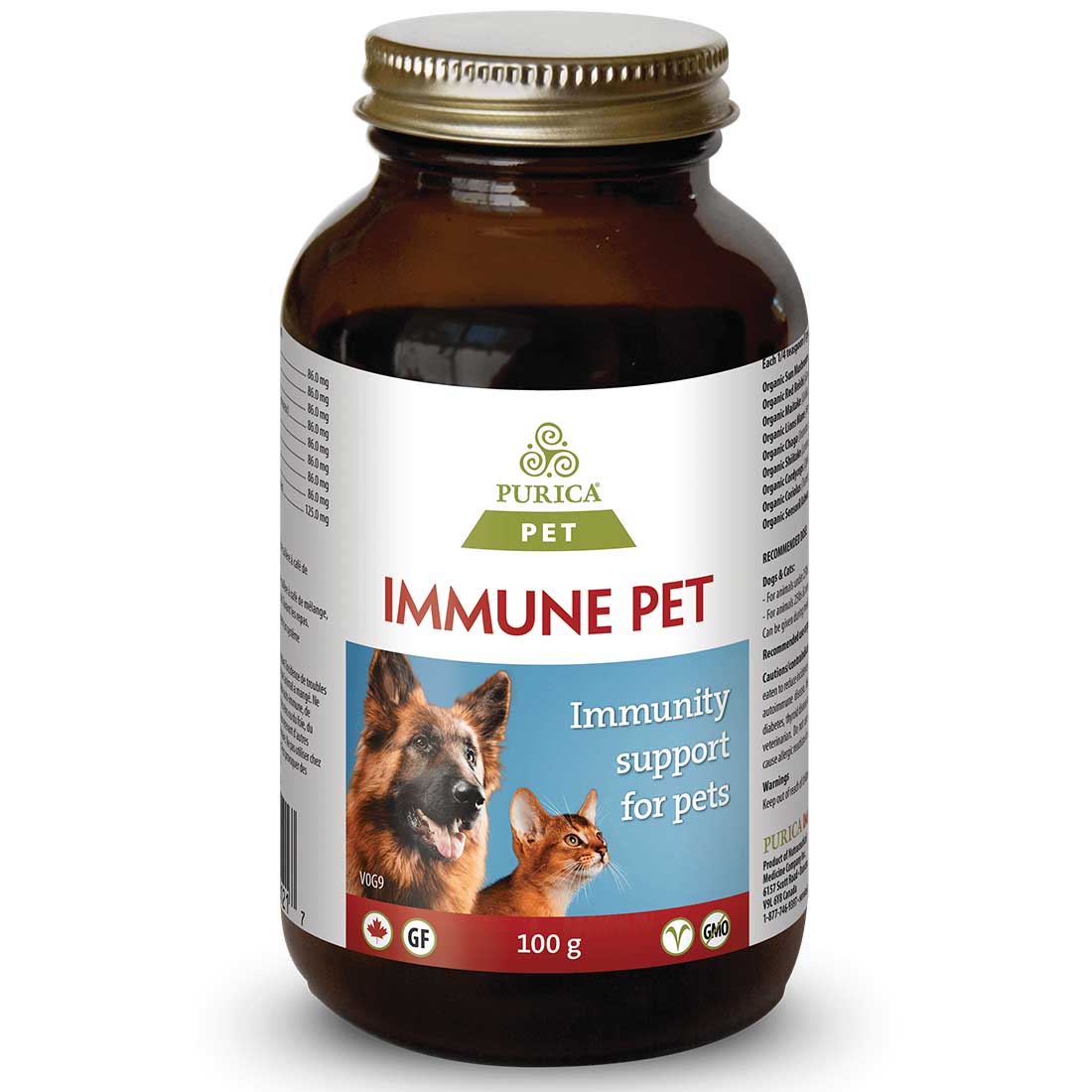 Purica Pet Immune Pet Immunity Support (Dogs, Cats & Small Animals), 100g